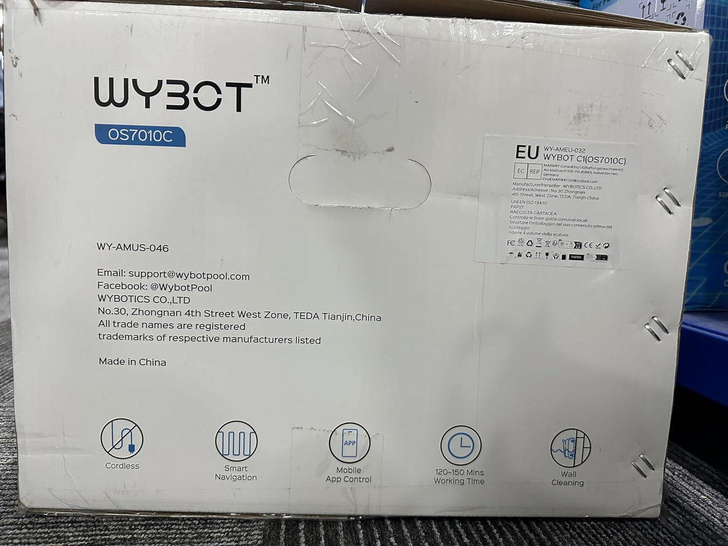 WYBOT C1 Pro Poolroboter Akku mit APP Intelligente Routenplanung