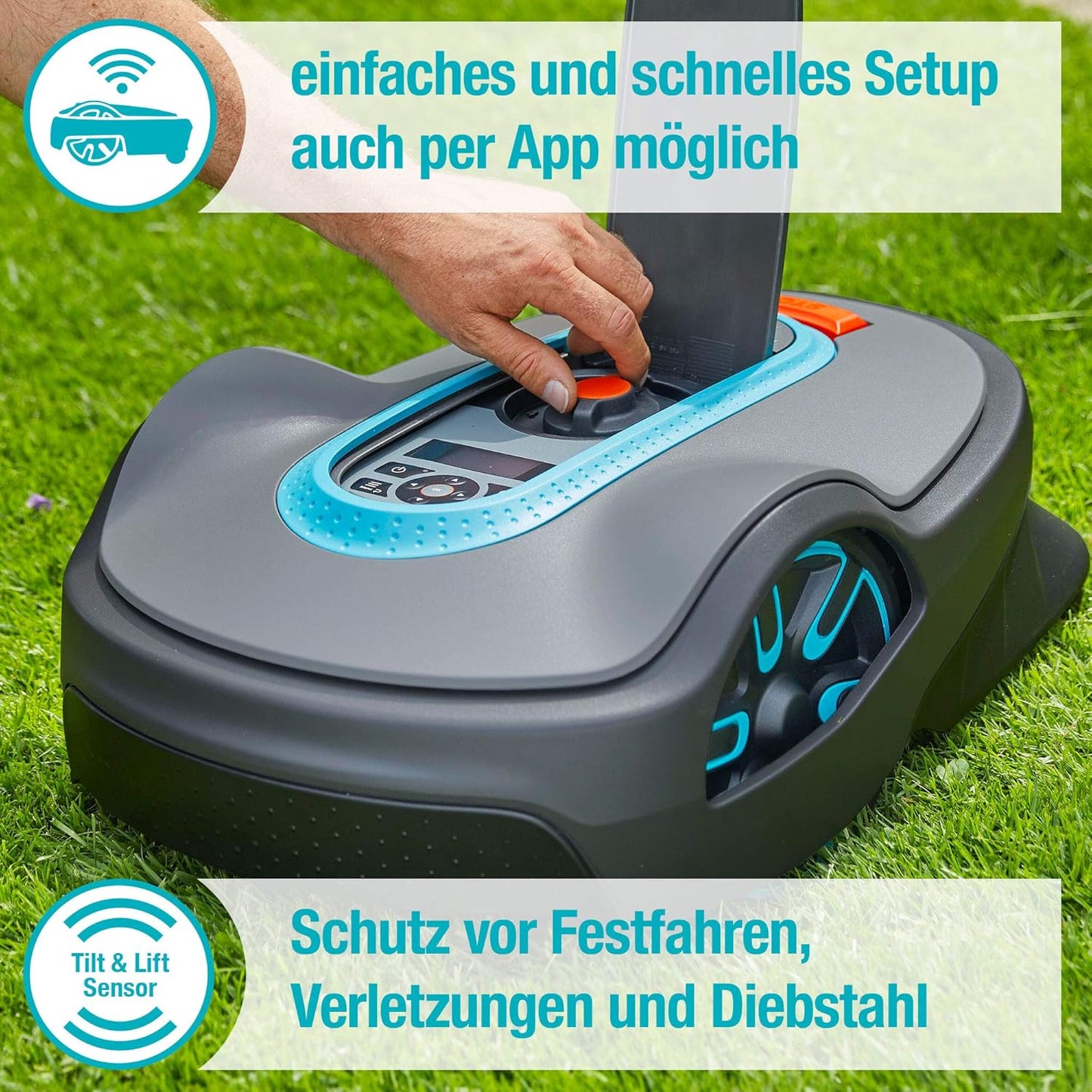 Gardena SILENO life: Mähroboter für Rasenflächen bis 1000 m²