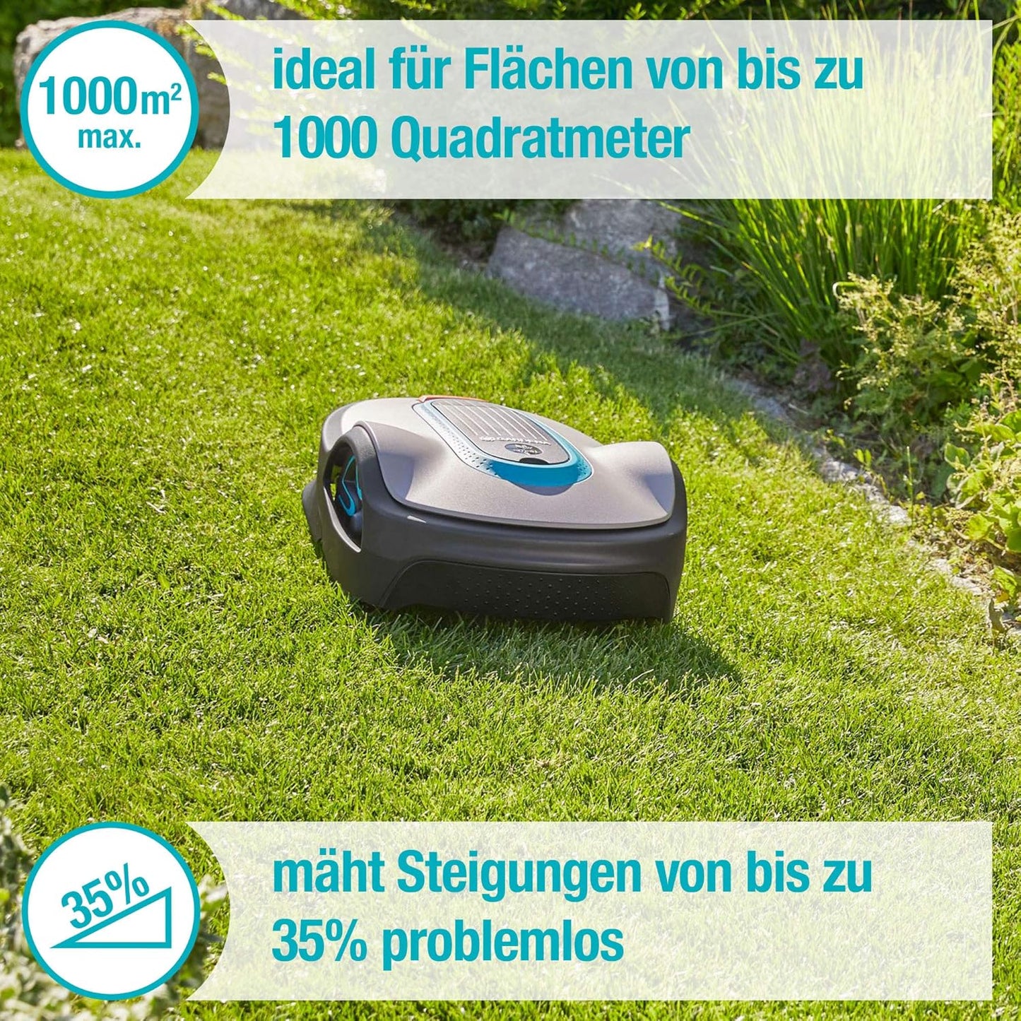 Gardena SILENO life: Mähroboter für Rasenflächen bis 1000 m²