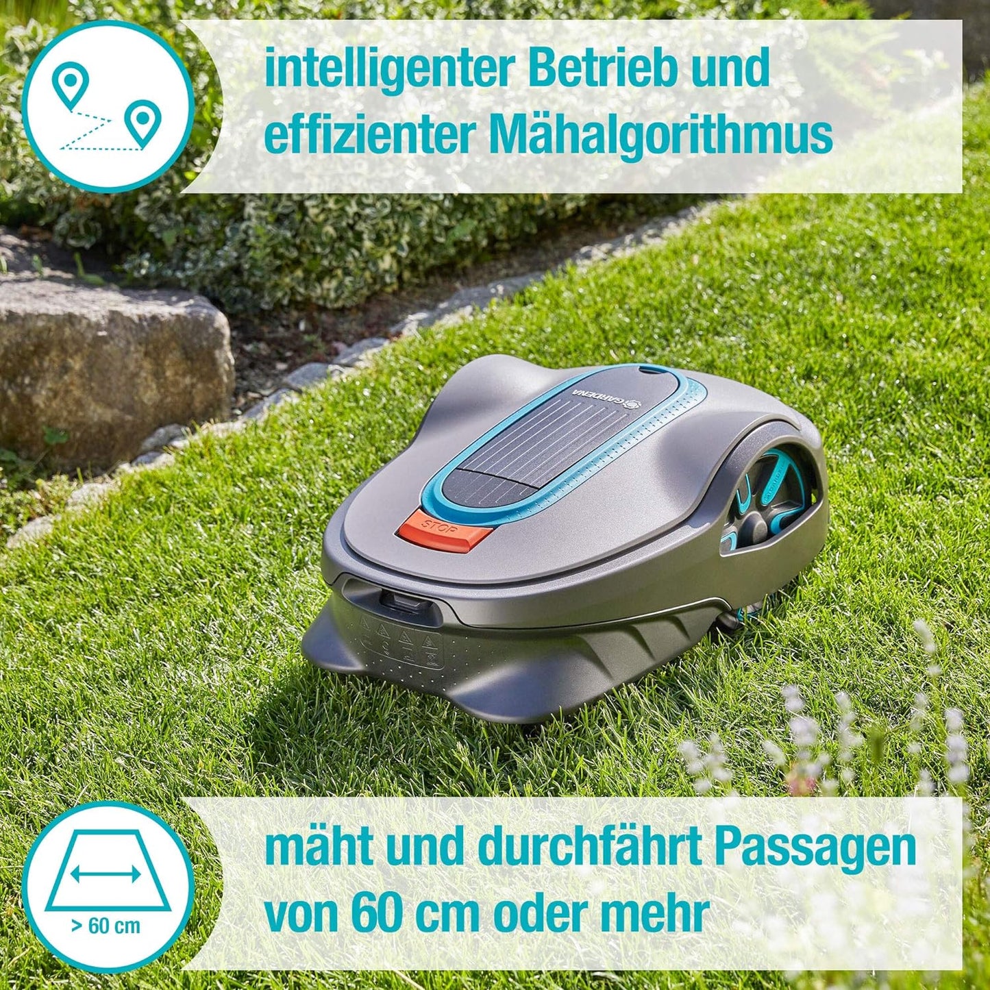 Gardena SILENO life: Mähroboter für Rasenflächen bis 1000 m²