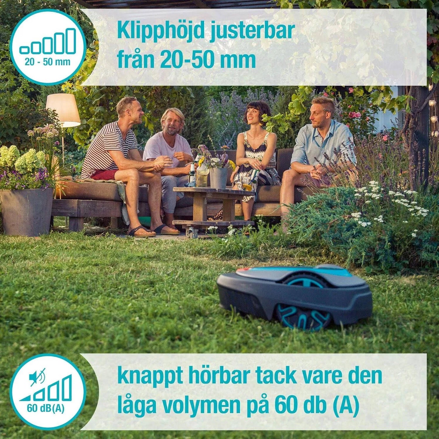 Gardena Sileno City Bluetooth 500 m² Mähroboter